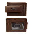 Cambridge Slim Full-Grain Leather Money Clip Wallet with RFID Protection by MiamiLeathers.com