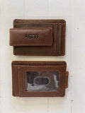 Cambridge Slim Full-Grain Leather Money Clip Wallet with RFID Protection by MiamiLeathers.com