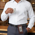 Cambridge Slim Full-Grain Leather Money Clip Wallet with RFID Protection by MiamiLeathers.com