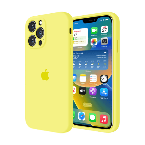 iPhone Camera Protection Silicone Case (Flash Yellow) by Vogueen