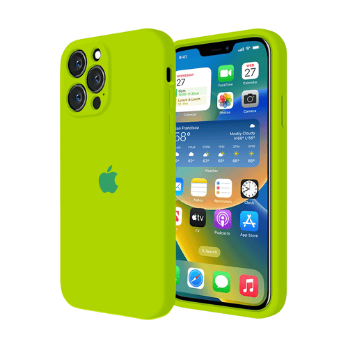 iPhone Camera Protection Silicone Case (Fluorescent Green) by Vogueen