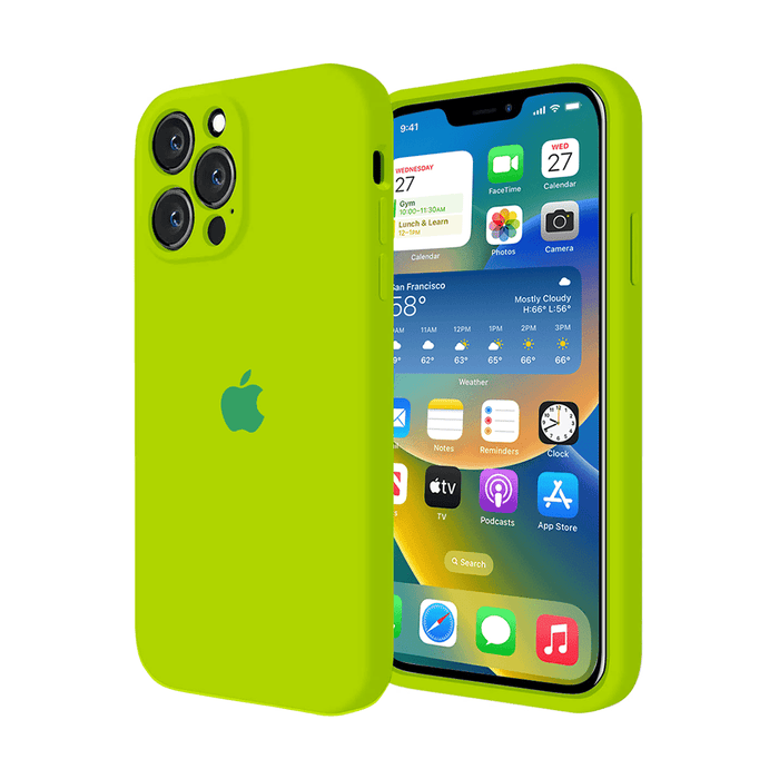 iPhone Camera Protection Silicone Case (Fluorescent Green) by Vogueen