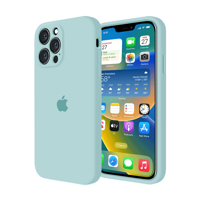 iPhone Camera Protection Silicone Case (Glacier Blue) by Vogueen