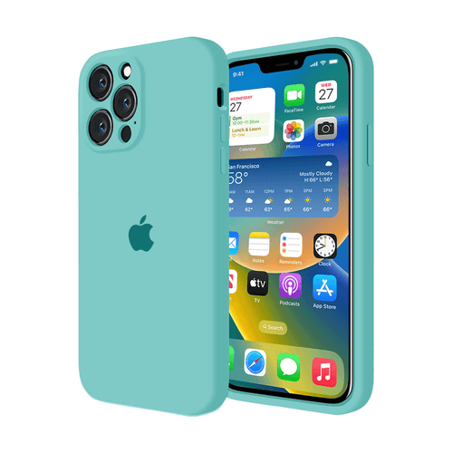 iPhone Camera Protection Silicone Case (Ice Sea Blue) by Vogueen