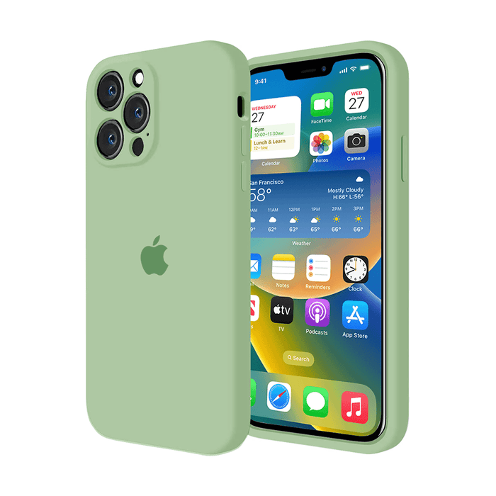 iPhone Camera Protection Silicone Case (Matcha Green) by Vogueen