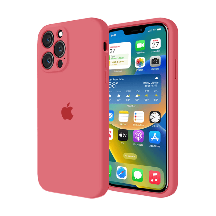 iPhone Camera Protection Silicone Case (Pink Citrus) by Vogueen