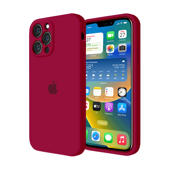 iPhone Camera Protection Silicone Case (Rose Red) by Vogueen