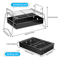 Camping Grill Barbecue Tool Folding & Lightweight Steel Mesh Portable by DailySale