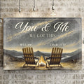 Camping Themed We Got This Couple Sign by Tailored Canvases