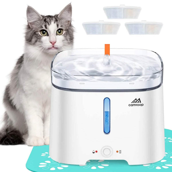 CAMROOP Automatic Pet Water Dispenser with Indicator and Silicone Mat by DailySale