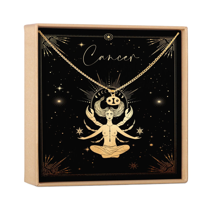 Cancer Zodiac Deity Necklace by Dear Ava