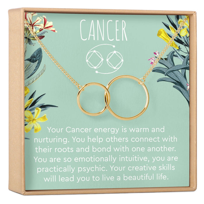 Cancer Zodiac Gift Necklace by Dear Ava