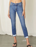 Cane Mid Rise Slim Straight Leg Jeans - Medium by Boutique 23
