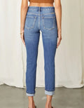 Cane Mid Rise Slim Straight Leg Jeans - Medium by Boutique 23
