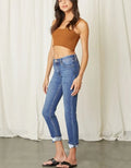 Cane Mid Rise Slim Straight Leg Jeans - Medium by Boutique 23