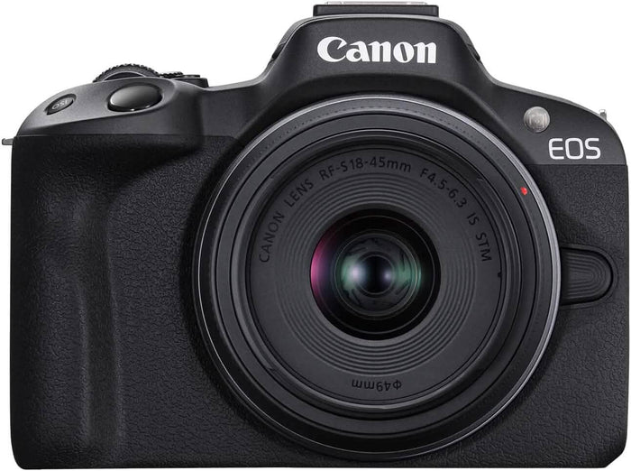 Canon EOS R50 4K Mirrorless Camera with RF-S 18-45mm f/4.5-6.3 IS STM Lens (Open-Box) by DailySale