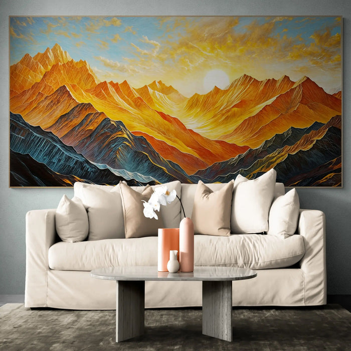 Canvas Print: "Alpenglow Majesty" by Tailored Canvases