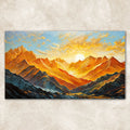 Canvas Print: "Alpenglow Majesty" by Tailored Canvases