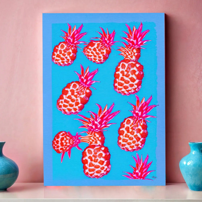 Canvas Print: "Fever Piña" by Tailored Canvases