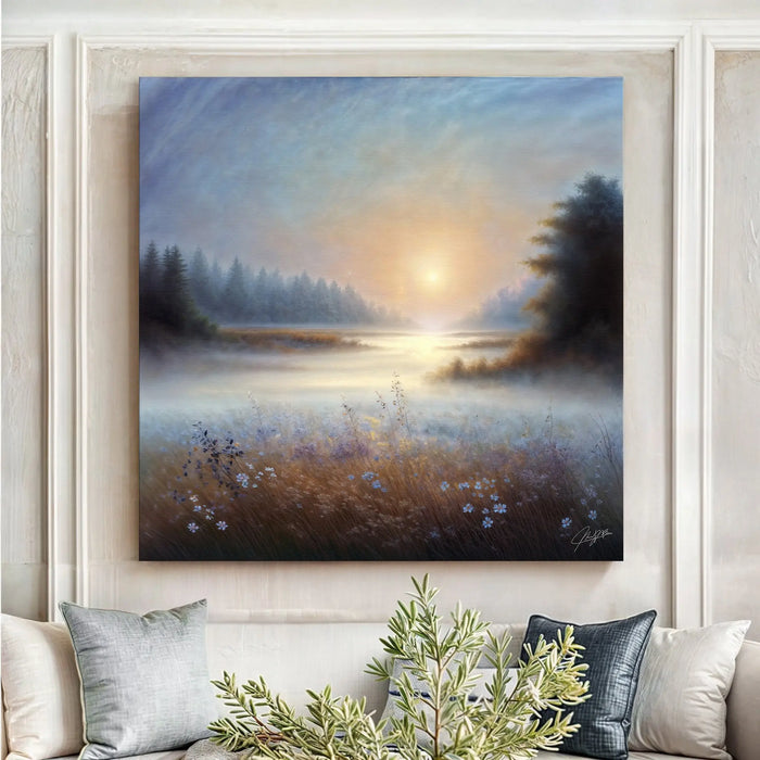 Canvas Print: Misty Serenade by Tailored Canvases