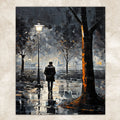 Canvas Print: "Solitary Reflection" by Tailored Canvases