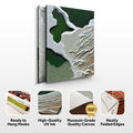 Canvas Print: "Verdant Cliffs III" by Tailored Canvases