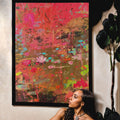 Canvas Print: "Vibrant Veil" by Tailored Canvases