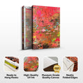 Canvas Print: "Vibrant Veil" by Tailored Canvases