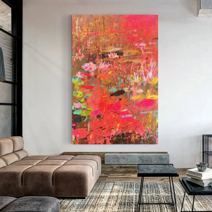 Canvas Print: "Vibrant Veil II" by Tailored Canvases