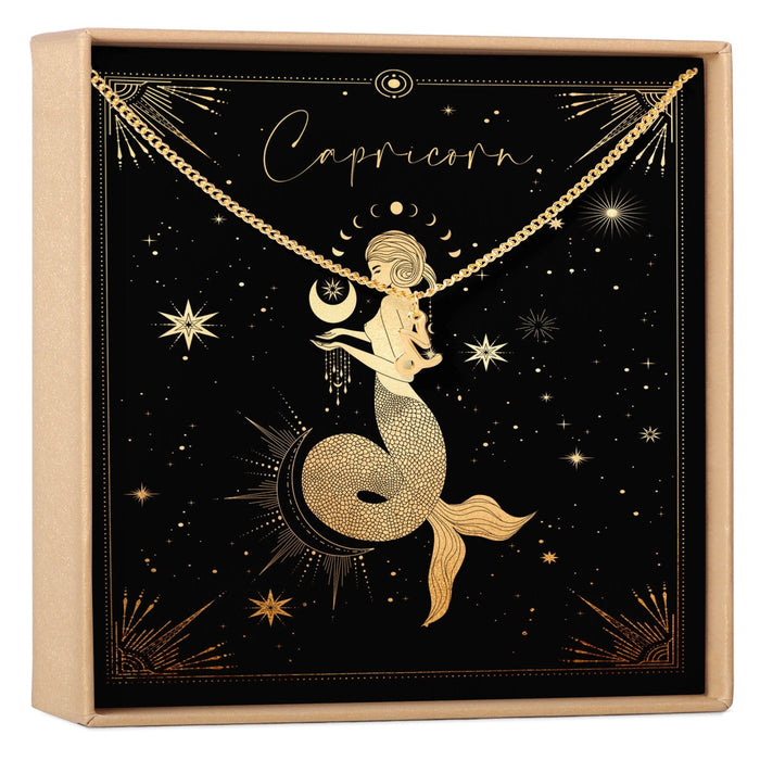 Capricorn Zodiac Deity Necklace by Dear Ava