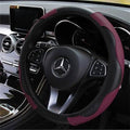 Car Auto Steering Wheel Cover Carbon Fibre Breathable Anti-slip Protector by DailySale