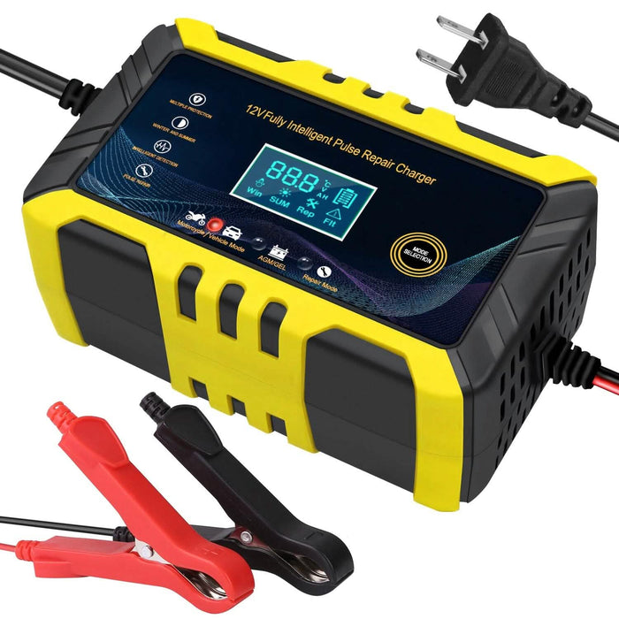 Car Battery Charger 12V/6A Smart Automatic Battery Charger Pulse Repair by DailySale