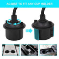 Car Cup Holder Phone Mount Adjustable Gooseneck Phone Stand by DailySale