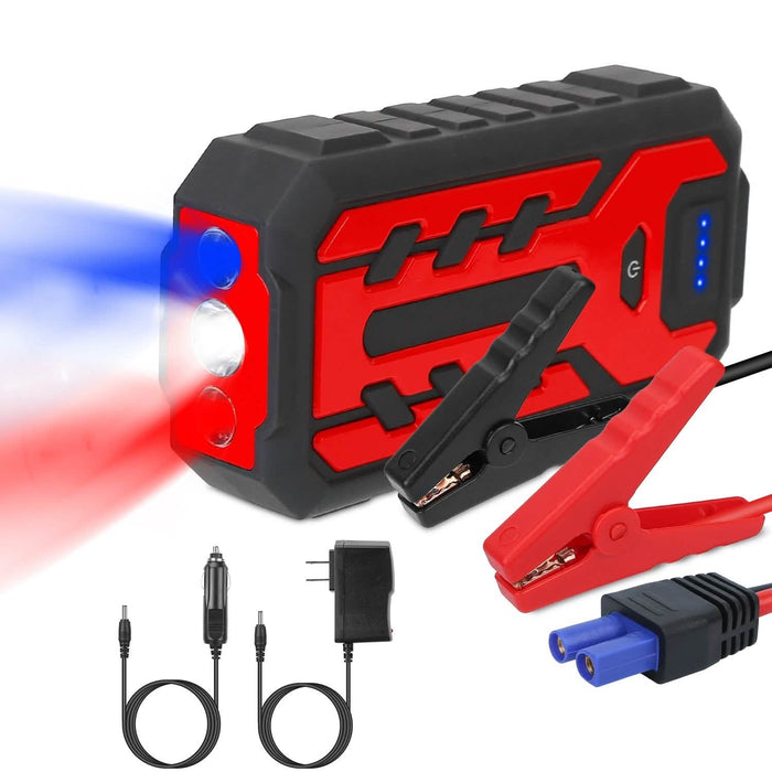Car Jump Starter Booster with 4 Modes LED Flashlight by DailySale