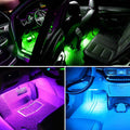 Car LED Strip Lights with Sound Active Function and Remote Controller by DailySale