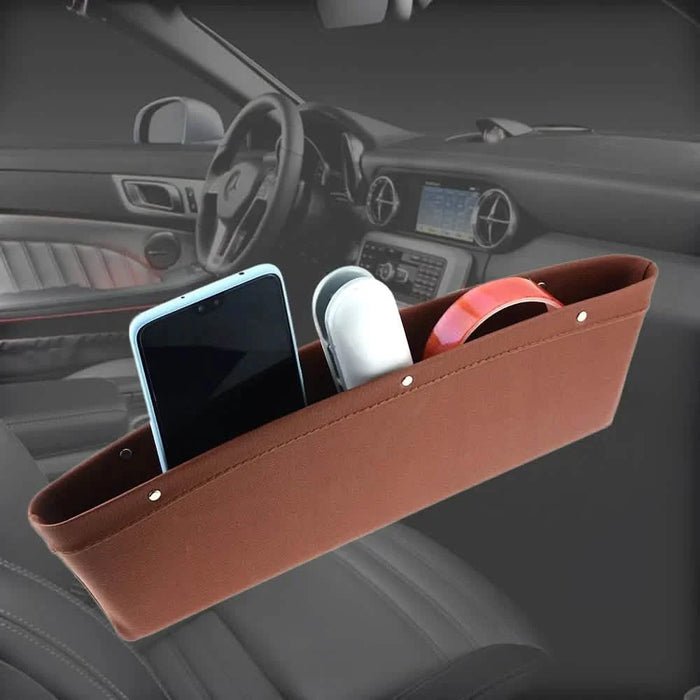 Car Organizer PU Leather Seat Slit Gap Pocket Storage by DailySale