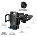 Car Phone Holder CD Slot Phone Mount 360 Rotatable by DailySale