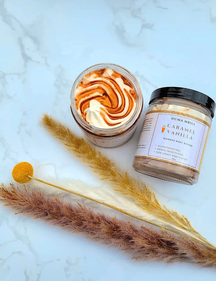 Caramel Vanilla Whipped Body Butter by Duma Mbili LLC