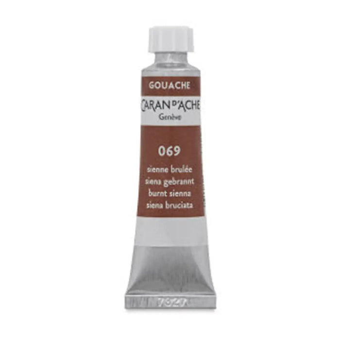 Caran D' Ache Gouache 069 Burnt Sienna 10ml by ShopSketchBox