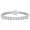 Round Lab-Grown Diamond 17.00 Carat 7" Tennis Bracelet in 14K White Gold D VS
