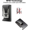 Carbon Fiber Money Clip Wallet with RFID Blocking by DailySale