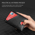Carbon Fiber Rfid Men Wallets Bi-fold Vallet Billfold by DailySale