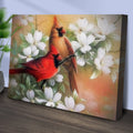 Cardinals on Dogwood Painting Canvas Wall Art by Tailored Canvases