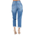 Roll Up Cargo Boyfriend Jeans by The House of Stylez