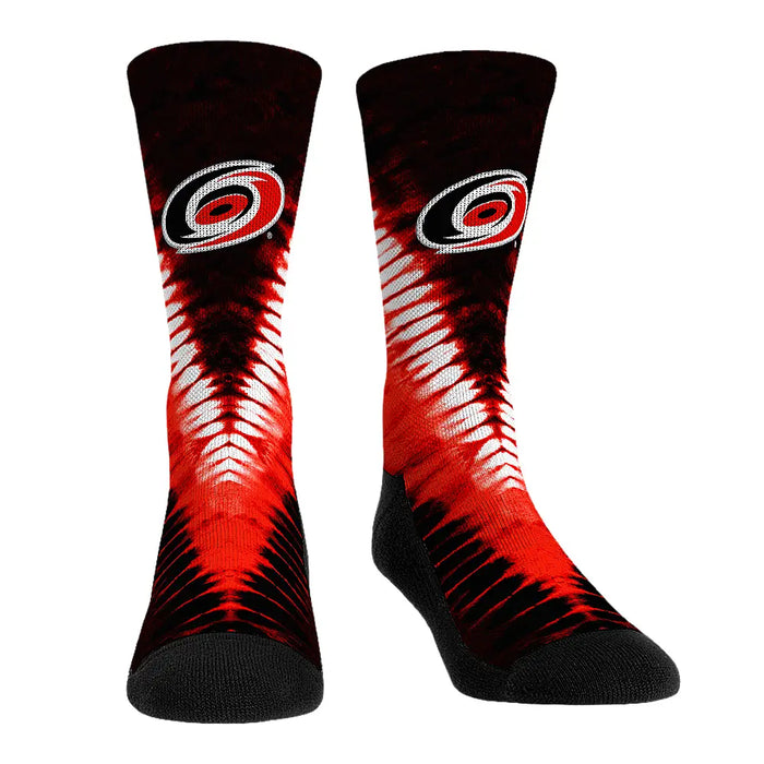 Carolina Hurricanes - V Shape Tie Dye by Rock 'Em Socks