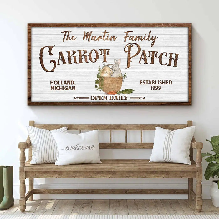Carrot Patch Easter Sign III by Tailored Canvases
