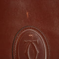 Cartier Must de Carter Red Leather Clutch #5747 by Bolt Boutique