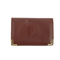 Cartier Red Leather Classic Card Holder Wallet #3257 by Bolt Boutique