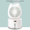 Cartoon Cat Fan Humidifier USB Charging Desktop Mute Hydrating Humidifier by DailySale