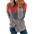Casual Crewneck Tie Dye Sweatshirt Striped Printed Loose Soft Long Sleeve Pullover Tops Shirts by DailySale